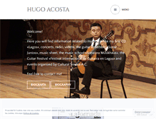 Tablet Screenshot of hugoacostaguitar.com